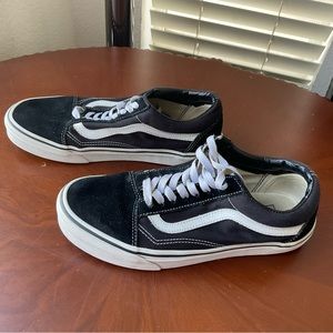 Vans Old Skool SK8 721356 Black White Low Canvas Shoes Men 6.5 Women 8